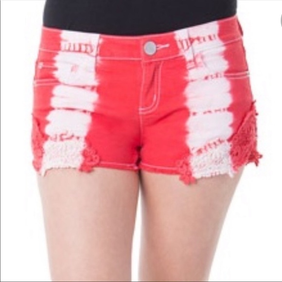 No Boundaries Tie-Dye 4th of July Shorts - Picture 1 of 10